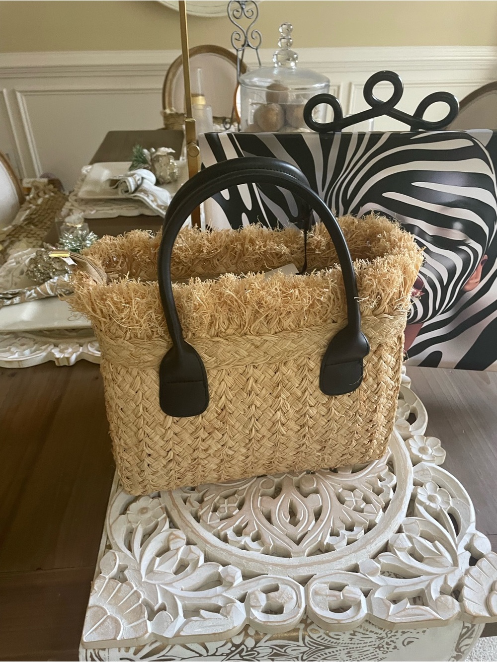 Medium Raffia Fringe Tote
From Paris - Picture 6 of 9